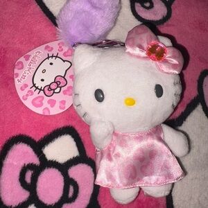 Hello kitty plush keychain